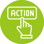 Icon of taking action